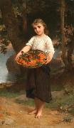 Emile Munier Girl with Basket of Oranges oil painting picture wholesale